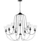 Progress Lighting Bowman Collection Black Nine-Light Chandelier P400196-031 - alternate 2